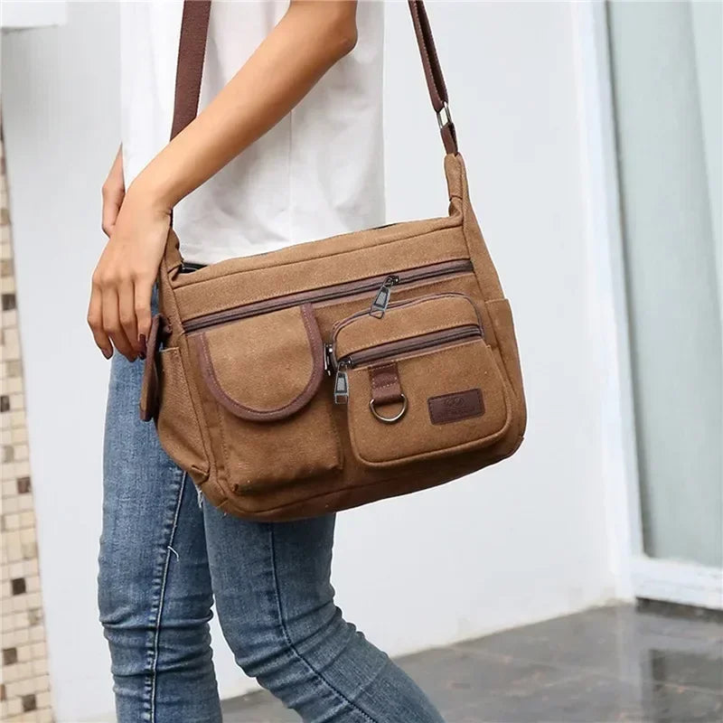 Sac à bandoulière décontracté pour homme, sac de voyage, sac à bandoulière en toile pour homme, sacs messagers de luxe, sac à main de haute qualité, sac de poitrine