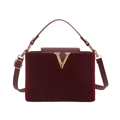 Mini sac en daim à la mode pour femmes, sac fourre-tout en fausse daim, sac à main décoratif avec boucle de verrouillage, sacs à bandoulière
