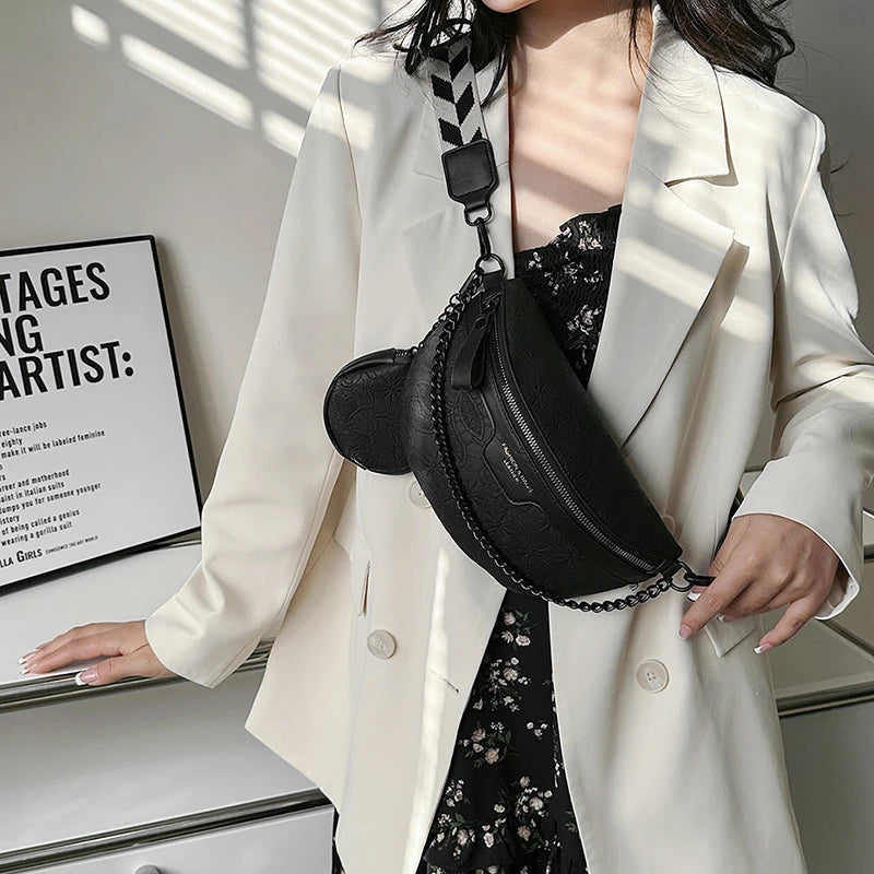 Sac banane femme fleuri