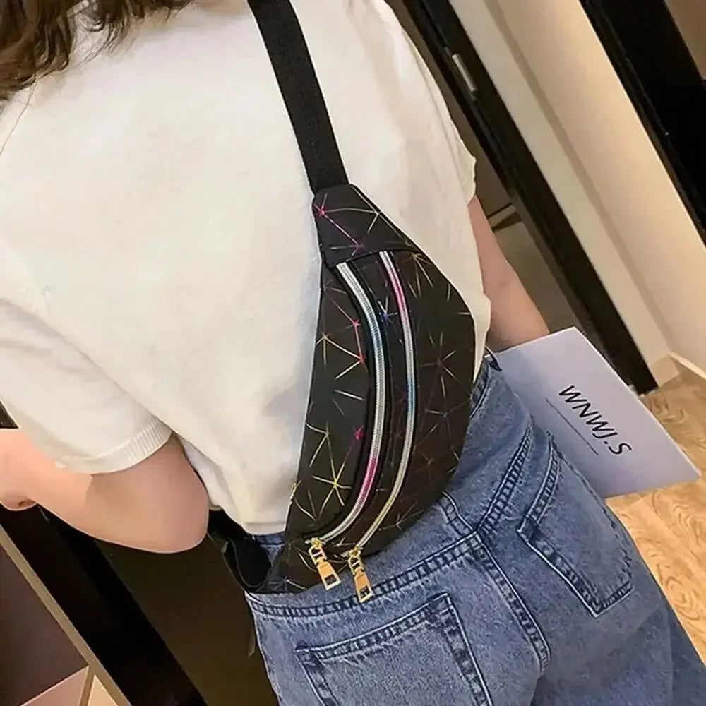 Sac banane femme holographique