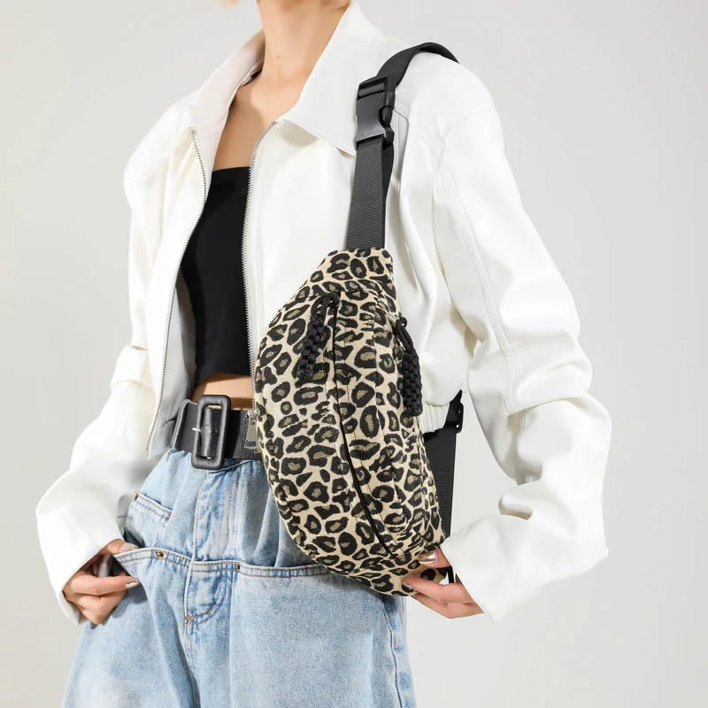 Sac banane léopard femme