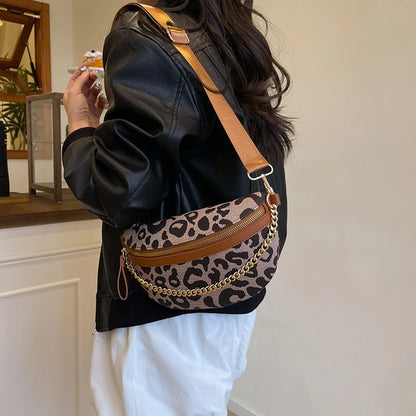 Sac banane bandoulière leopard