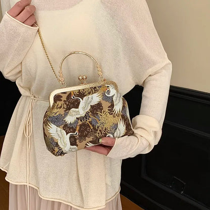Sac à bandoulière brodé de Style chinois pour femmes, pochette de soirée de mariage, fait à la main, style Boho Vintage, cadeau