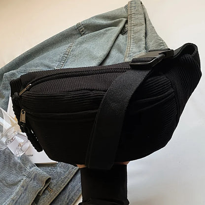 Sac banane velours femme