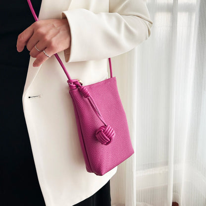 Petit sac à bandoulière en cuir véritable pour femme, sac de téléphone portable design, sac à main de voyage léger pour femme, initié à la mode