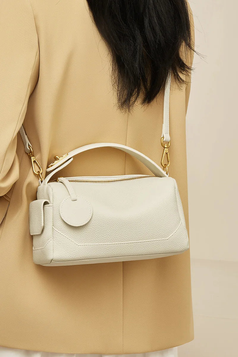 FOXER 2026 Nouveau Sac à Bandoulière pour Femme en Cuir Véritable, Sac à Main Grande Capacité, Sac Bandoulière Polyvalent pour Femme, Sac Oreiller