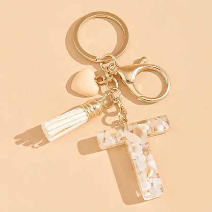 Porte clé avec lettre alphabet