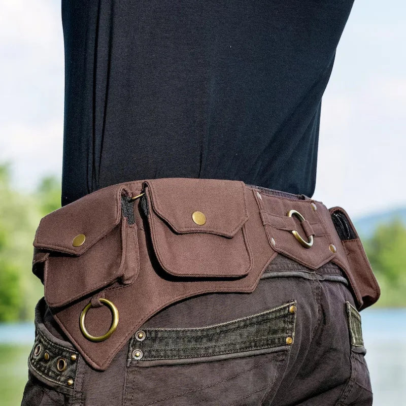 Ceinture 2 saccoches médieval