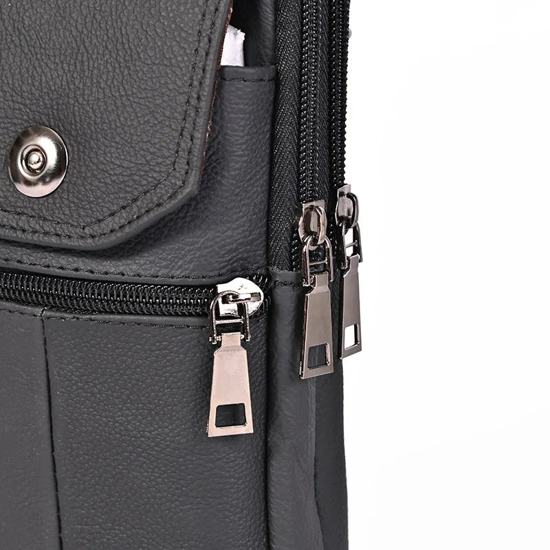 Pochette cuir ceinture homme