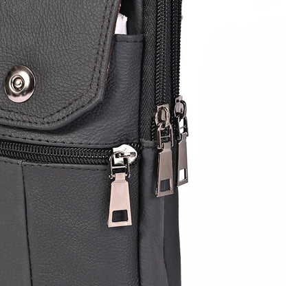Pochette cuir ceinture homme