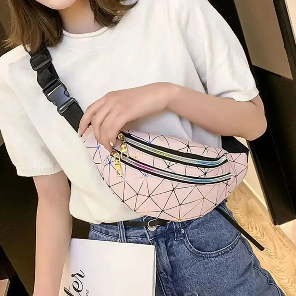 Sac banane femme holographique