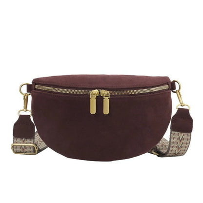 Sac banane daim femme