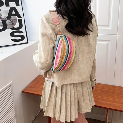 Sac banane en paille