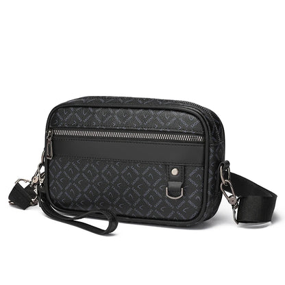 Sac pour hommes d'affaires de haute qualité en cuir PU souple Sac à main pour homme Sac à bandoulière multi-fonctionnel pochette pour hommes avec sangle de taille Sac