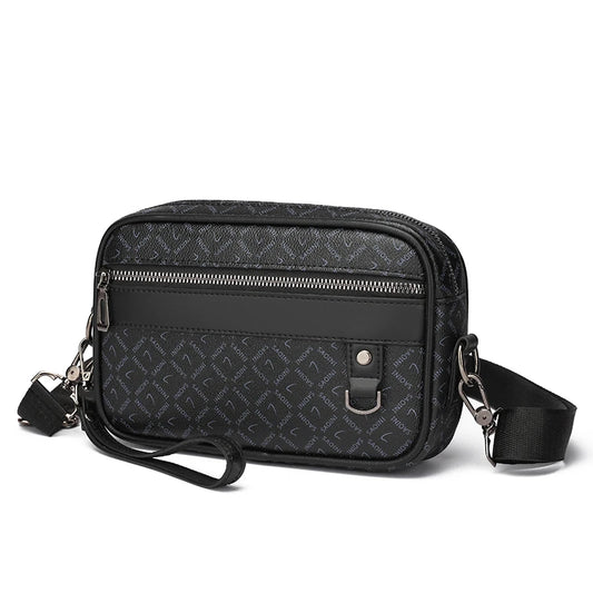 Sac pour hommes d'affaires de haute qualité en cuir PU souple Sac à main pour homme Sac à bandoulière multi-fonctionnel pochette pour hommes avec sangle de taille Sac