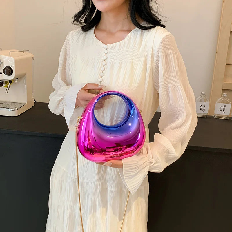 sac de luxe femme pochette soirée femme sac a main femme luxe MOODS-Pochettes de soirée dorées pour femmes, sacs à main et sacs à main de créateurs de luxe, sac de poignet à poignée ronde, fête de mariage, 2024