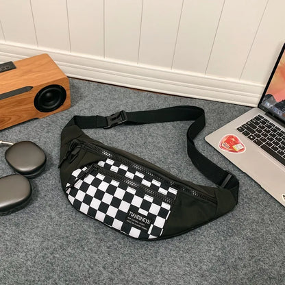Sac banane damier