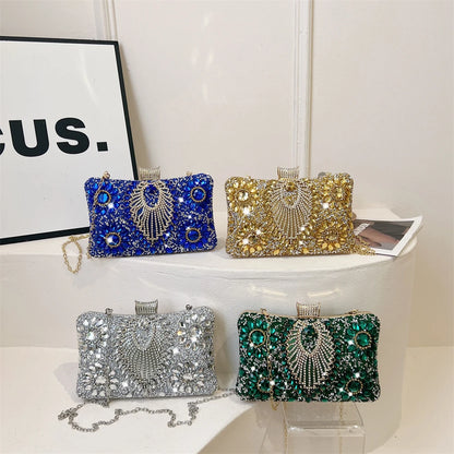 sac de luxe femme pochette soirée femme sac de soirée pour femme Pochettes de soirée en biscuits étincelants pour femmes, sac à bandoulière QueParty Gemstone, sacs à main de créateur, luxe, mariage, Rh, 2024