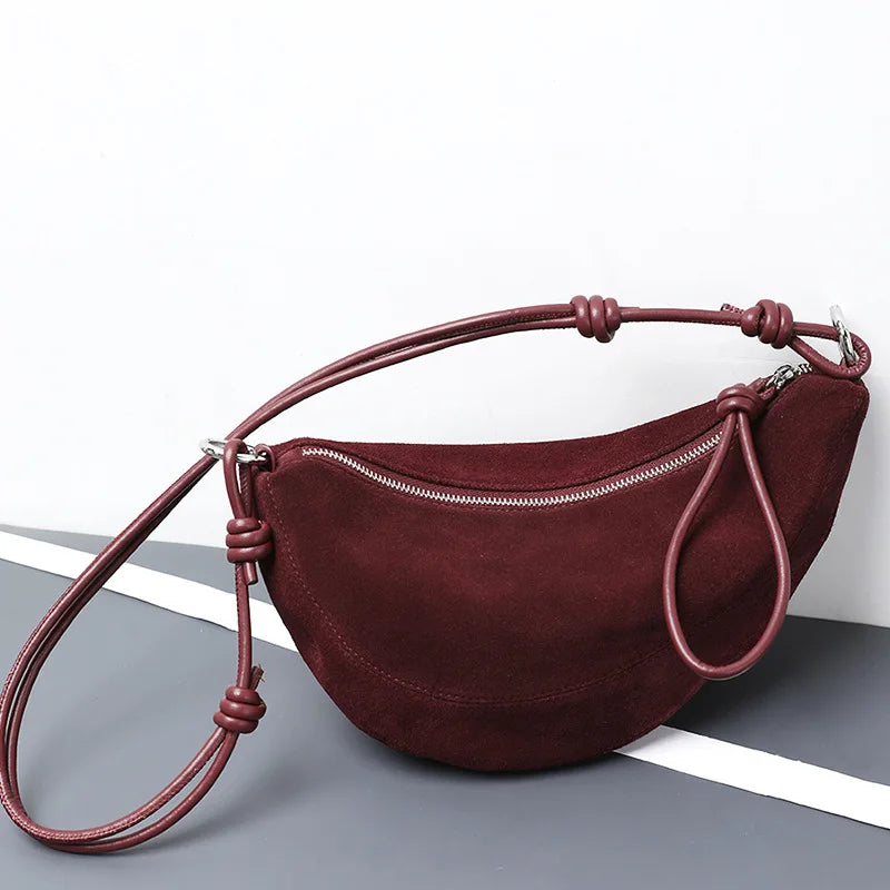 Sac cuir demi-lune