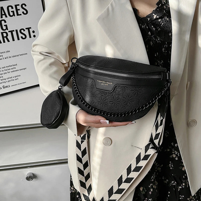 Sac banane femme fleuri