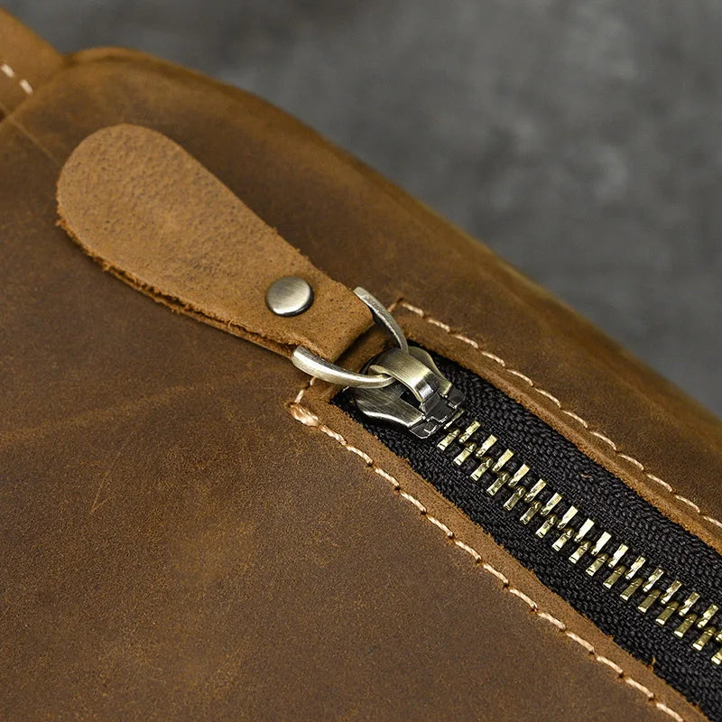 Sac banane homme en cuir