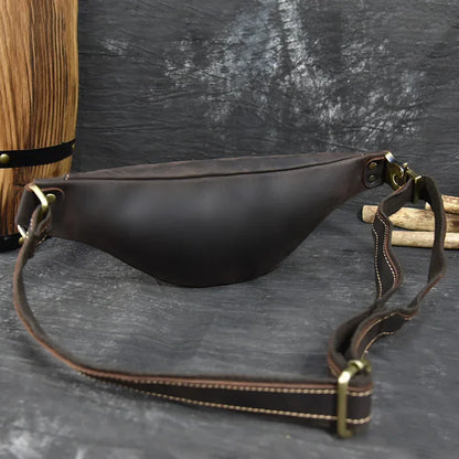 Sac banane pour homme en cuir