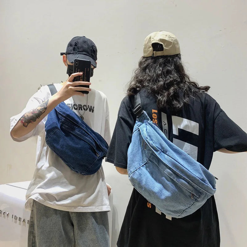 Sac bandoulière en jean