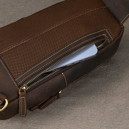 Sac banane cuir pour homme