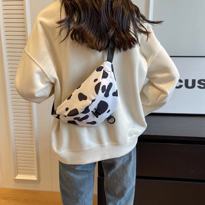 Sac banane imprimé vache