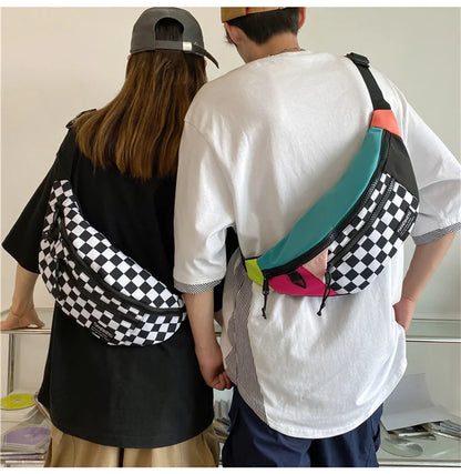 Sac banane damier