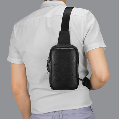 Sac banane noir cuir