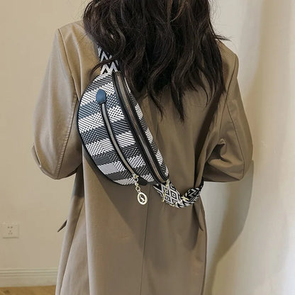 Sac banane rayé
