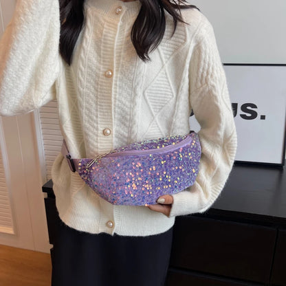 Sac banane sequin
