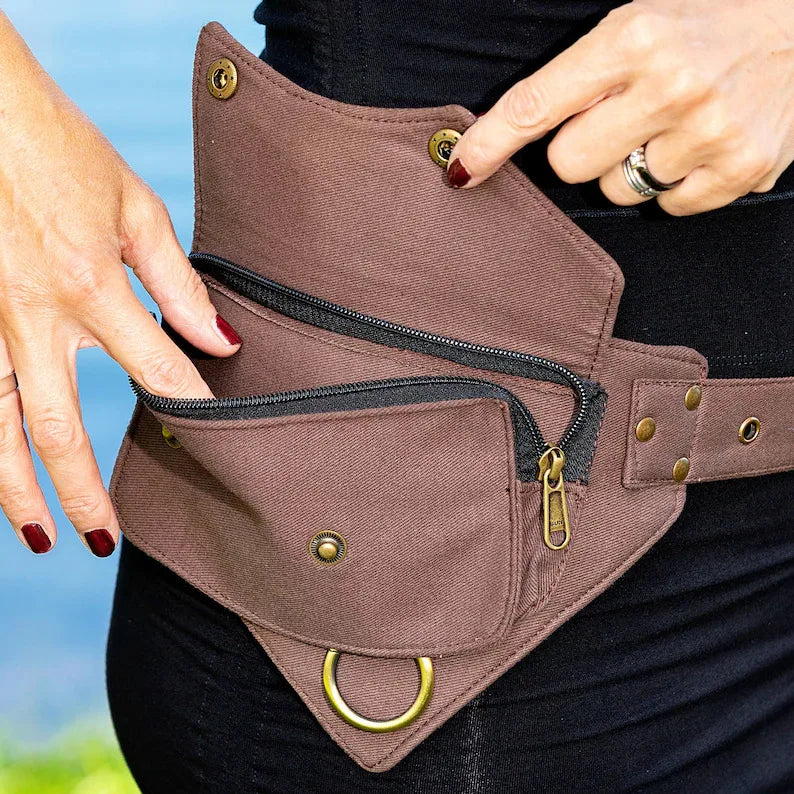 Ceinture 2 saccoches médieval