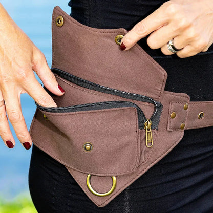 Ceinture 2 saccoches médieval