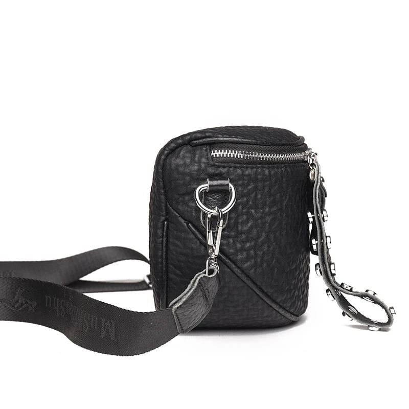 Grand sac banane femme cuir