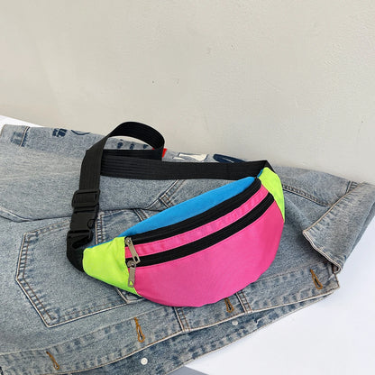 Sac banane multicolore