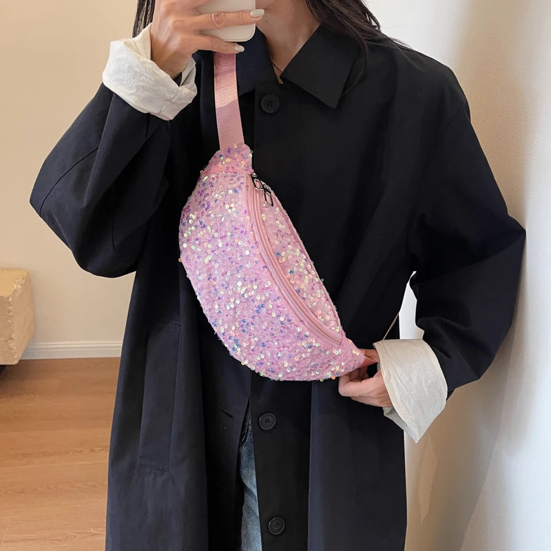 Sac banane sequin