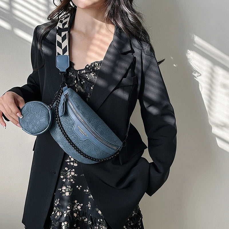 Sac banane femme fleuri