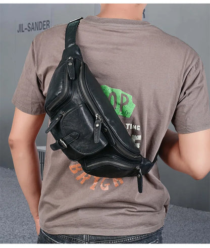 Grand sac banane noir