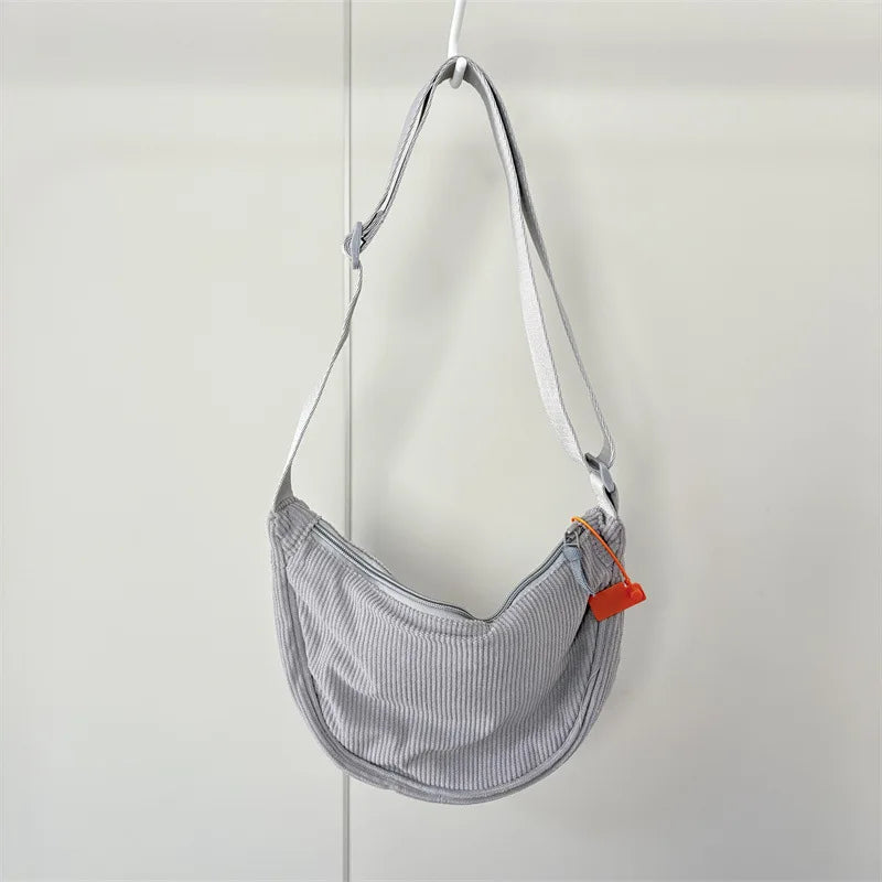 Sac demi-lune velours