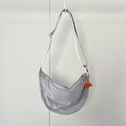 Sac demi-lune velours