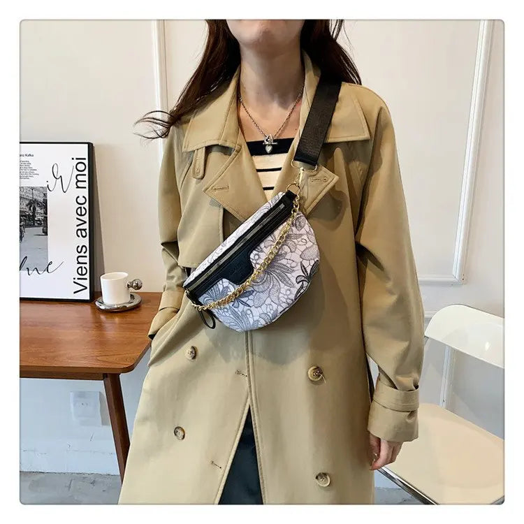 Sac banane fleuri
