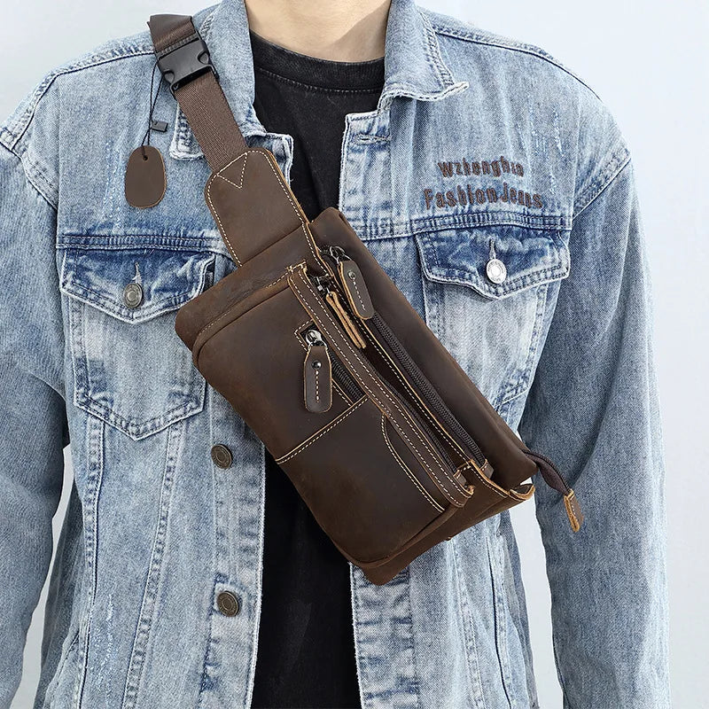 Sac banane avec poches devant