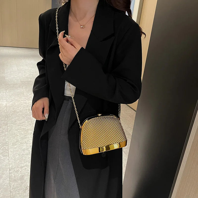 sac de luxe femme marque célèbre sac mariage sac soirée femme MOODS arc-en-ciel couleur luxe sacs de soirée pour les femmes élégantes dîner de mariage acrylique chaîne épaule bandoulière coquille sac 2025