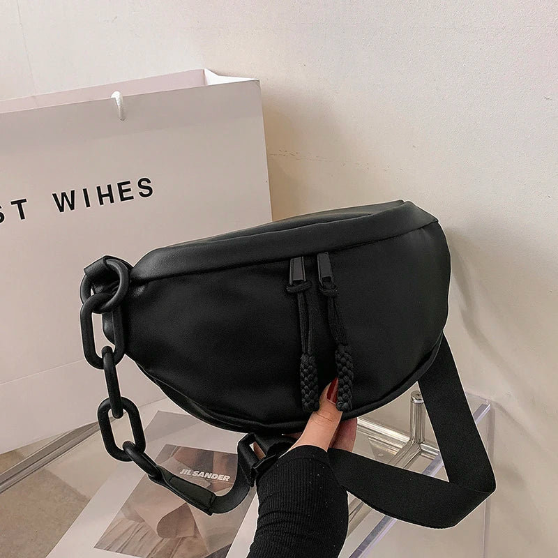 Sac banane femme noir