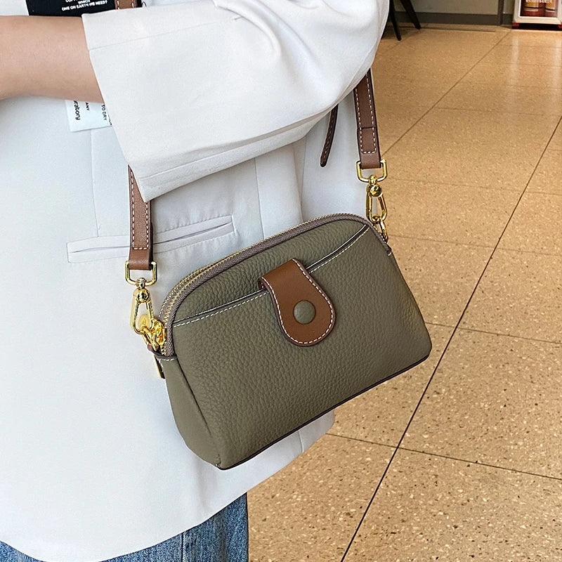 Sac à main en cuir de vachette véritable pour femme, petit sac carré pour femme, sac à bandoulière rétro, sacs initiés, créateur de mode, luxe