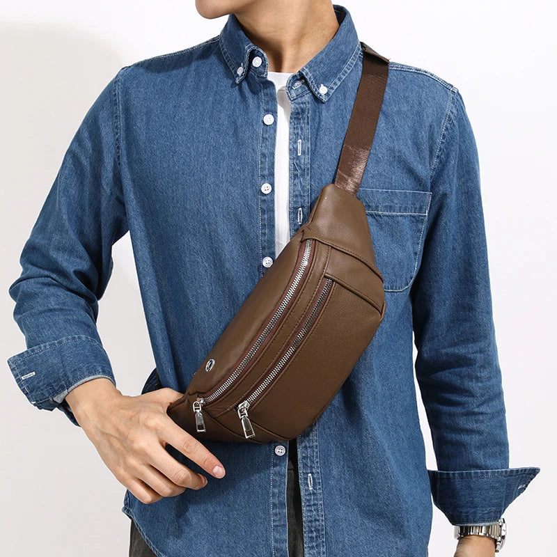 Sac poitrine homme cuir