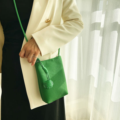 Petit sac à bandoulière en cuir véritable pour femme, sac de téléphone portable design, sac à main de voyage léger pour femme, initié à la mode
