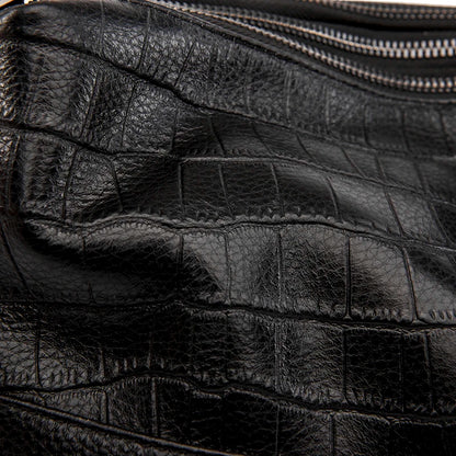 Sacs à main en cuir véritable pour femmes, sacs à bandoulière pour femmes, haute qualité, ouverture à trois couches, 100%
